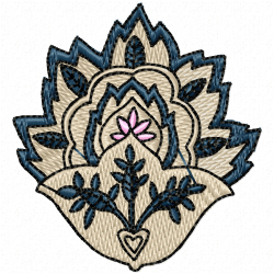 Flowers And Tree Embroidery Design 2